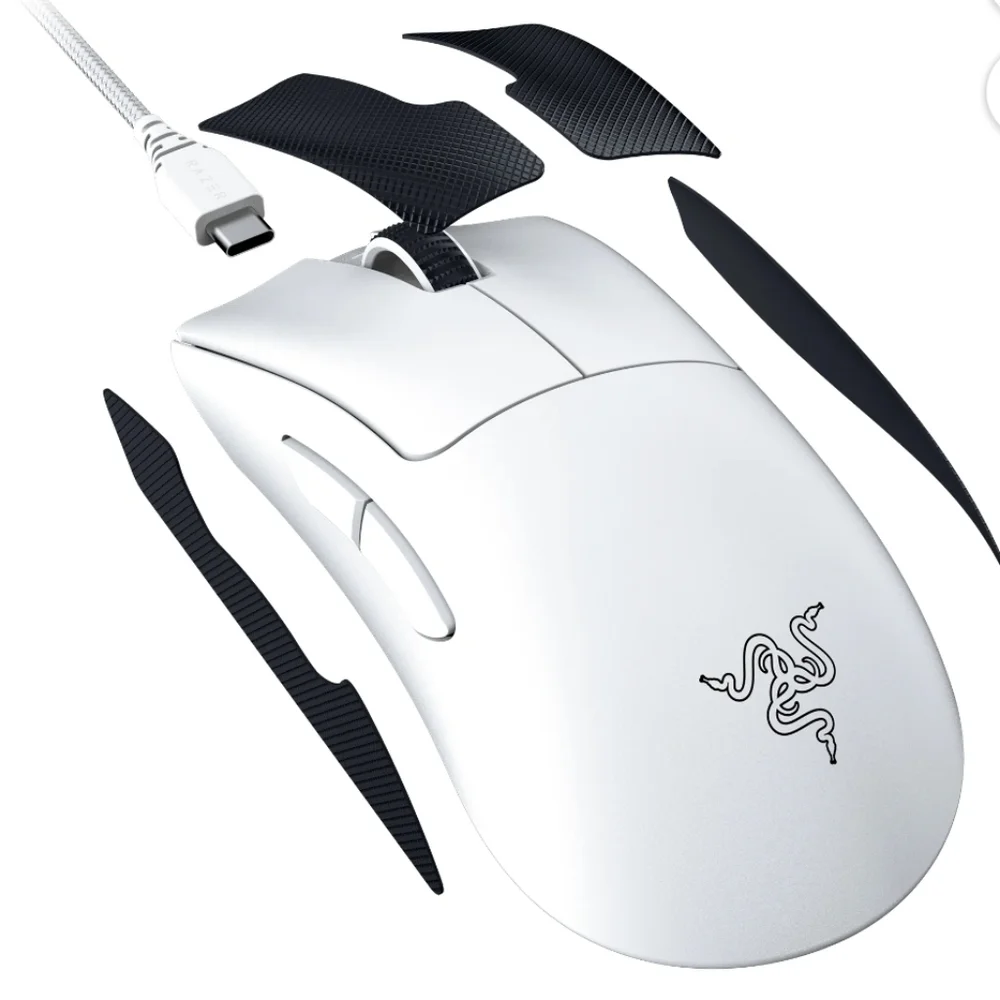 Razer DeathAdder V3 Optical Lightweight White Wireless Gaming Mouse